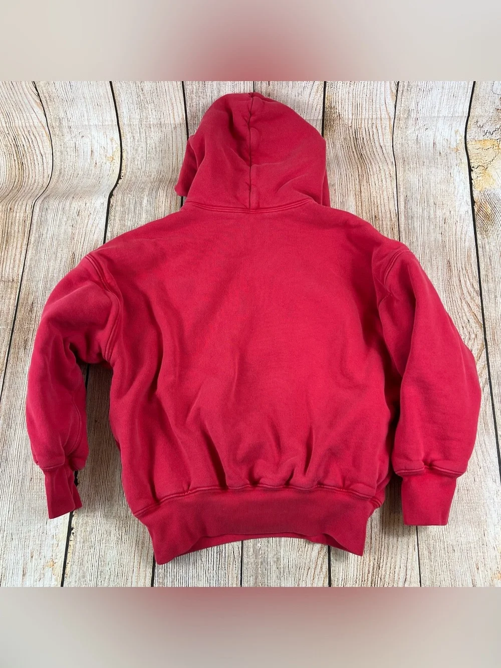 Gap YZY Yeezy Double Layer Red Hoodie Sweatshirt Youth Size Medium (8-9)